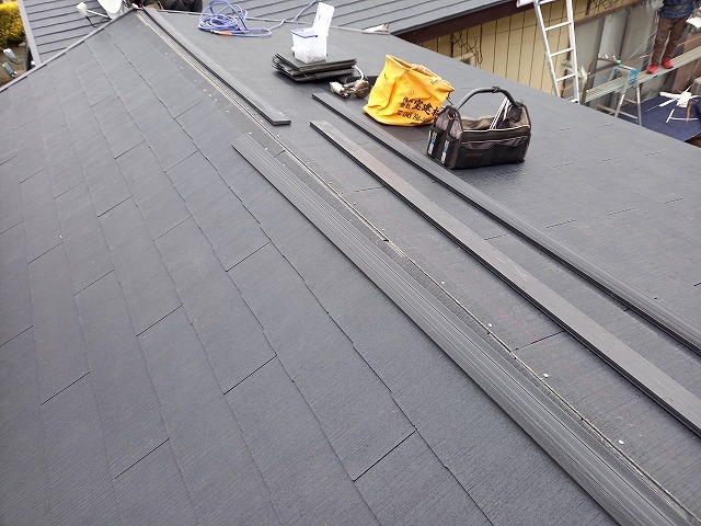 ぬき板の打ち付け